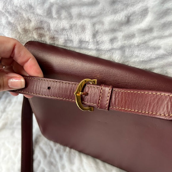 Cartier Must De Cartier Envelope Bordeaux Shoulder Bag - Picture 9 of 12